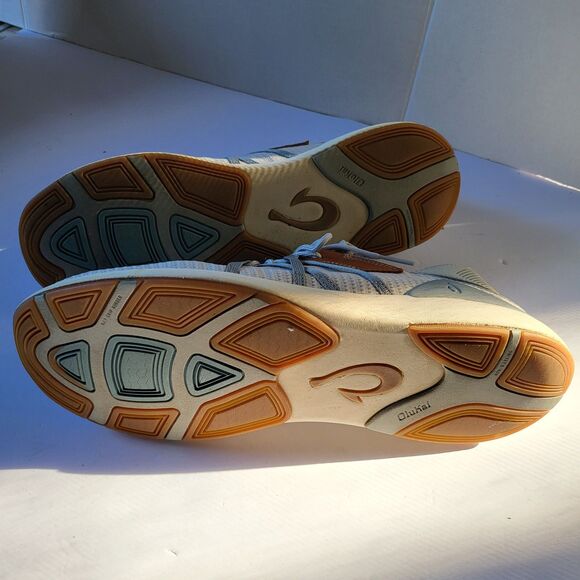 OluKai Men's Mio Li Lightweight Athletic Sneakers Mist Grey/Poi - Picture 3 of 4